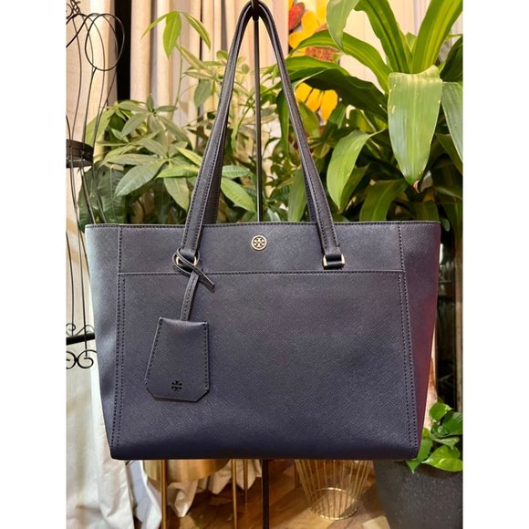 ♦️TORY BURCHN NAVY SMALL PARKER TOTE - Picture 12 of 12